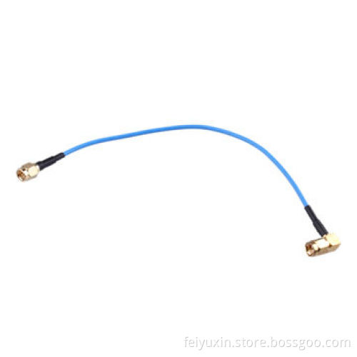 SMA Male to R/A SMA Male, RG405 Semi-flexible CableNew